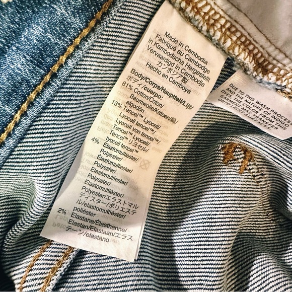 Madewell 9” Mid-Rise Skinny Crop Jeans: Button-Front TENCEL Denim Edition Dewey - Picture 5 of 16